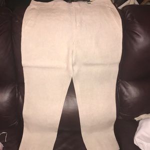 Linen Capri Pants